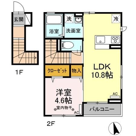 ハレカノアの物件間取画像